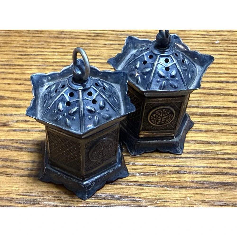 Vintage Japanese Lanterns Sterling (970) Salt/Pepper Shakers